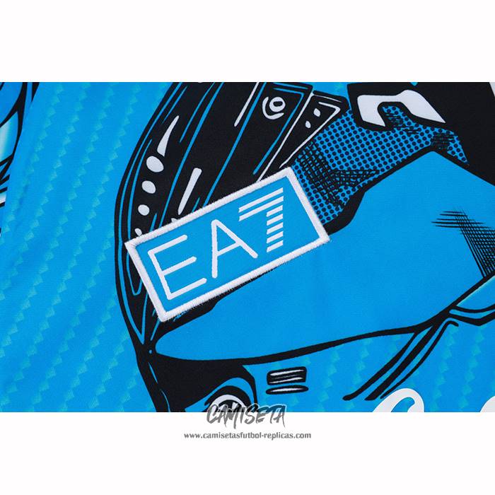Chandal del Napoli 2025-2026 Manga Corta Azul - Pantalon Corto